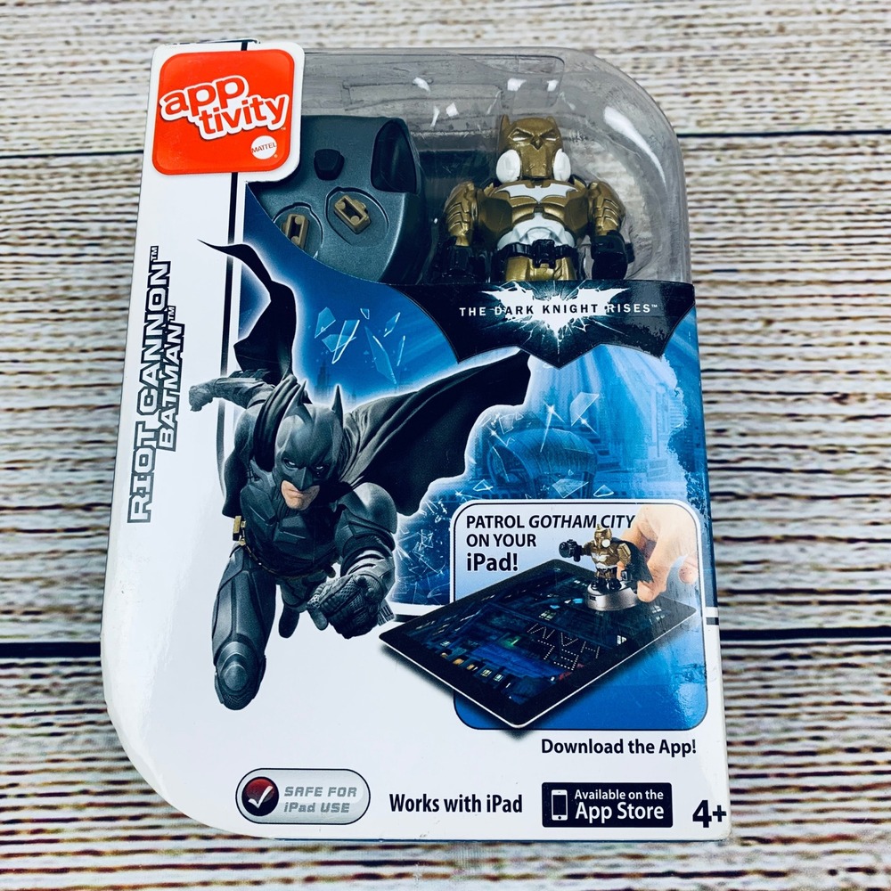 Mattel Apptivity Batman Riot Cannon Figure The Dark Knight Rises iPad Toy NIB